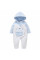 Insulated children's blue overalls