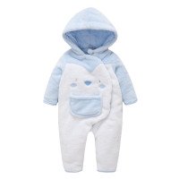 Insulated children's blue overalls