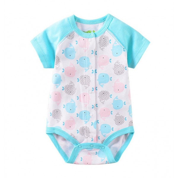 Little whale bodysuit for girls