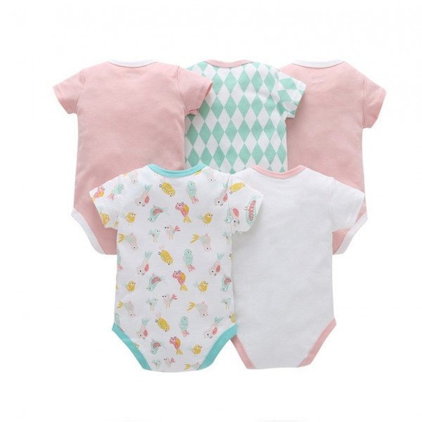 Body for girls Cat with a bird (5 pcs.)