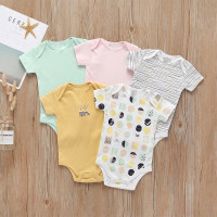 Forest bunny bodysuit for girls (5 pcs.)