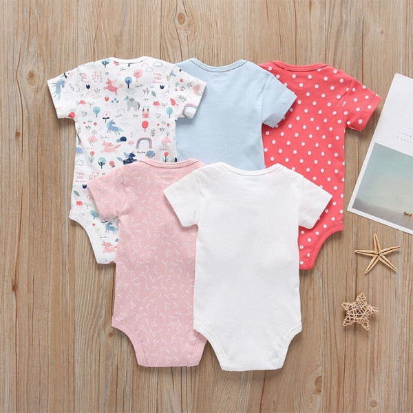 Fairytale world bodysuit for girls (5 pcs.)