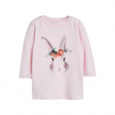 Лонгслів для дівчинки Hare with a rose 