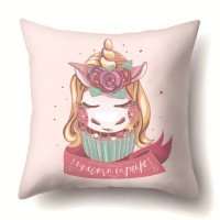 Наволочка декоративна Unicorn cupcake 45 х 45 с