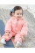 Sweetness insulated demi-season overalls for girls, pink