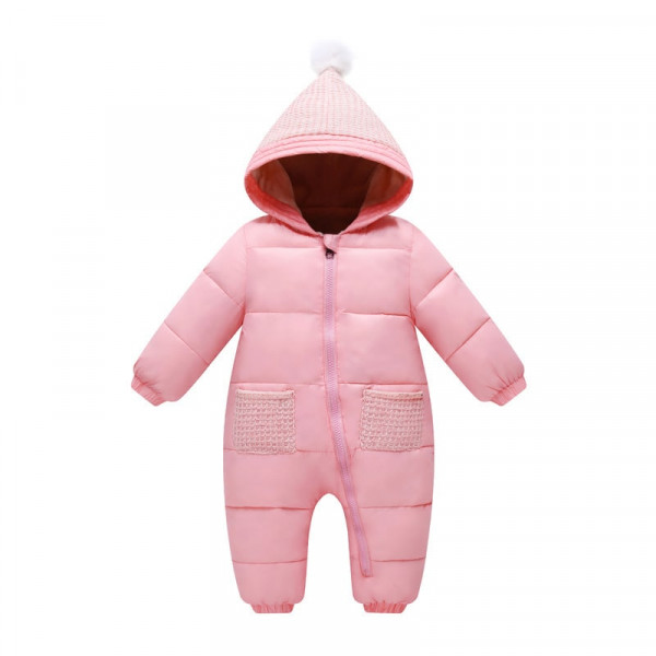 Sweetness insulated demi-season overalls for girls, pink