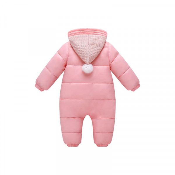 Sweetness insulated demi-season overalls for girls, pink