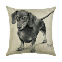 Наволочка декоративна Black dachshund 45 х 45 см