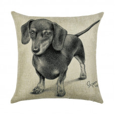 Наволочка декоративна Black dachshund 45 х 45 см