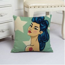 Наволочка декоративна Girl with a rose 45 х 45 см