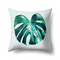 Decorative pillowcase Big leaf 45 x 45 cm