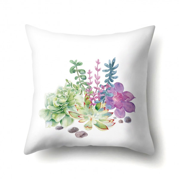 Decorative pillowcase Dacha flowers 45 x 45 cm
