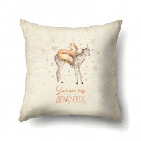 Decorative pillowcase Forest friendship 45 x 45 cm