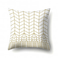 Golden mesh decorative pillowcase 45 x 45 cm