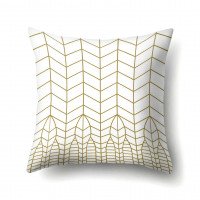 Golden mesh decorative pillowcase 45 x 45 cm
