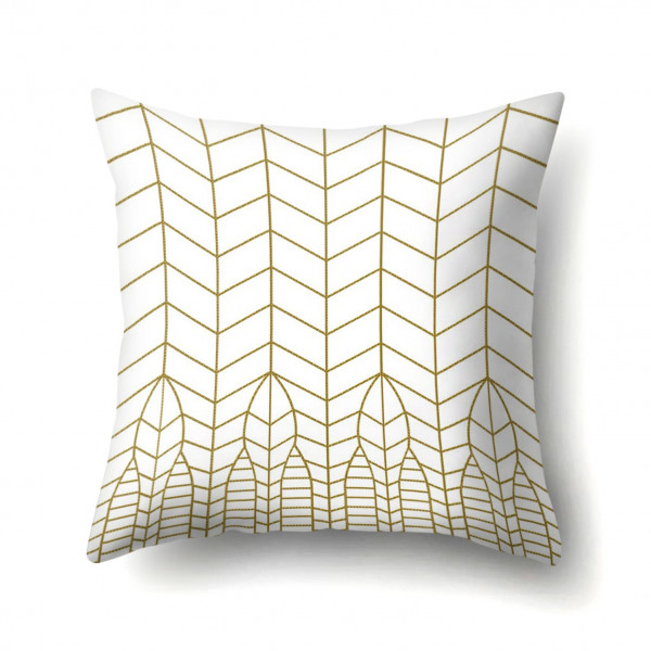Golden mesh decorative pillowcase 45 x 45 cm