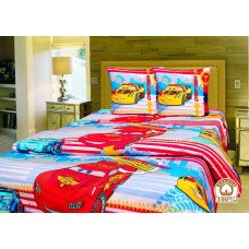 A set of children's bed linen, one and a half wheelbarrows, McQueen Tyrotex