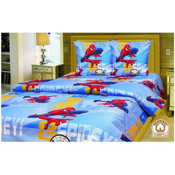 Set of children's bed linen one and a half Spiderman Tyrotex