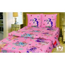 A set of children's bed linen, one and a half Little Pony Tirotex