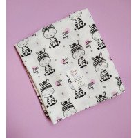 Zebra muslin diaper