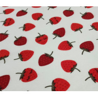 Strawberry flannel diaper