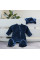 Men's blue velor