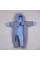 Warm knitted overalls Blue
