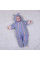 Warmed knitted overalls Peach