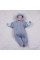 Warmed knitted overalls Menthol