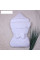 Envelope-cocoon Downy demi-season (white)