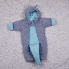 Warmed knitted overalls Menthol