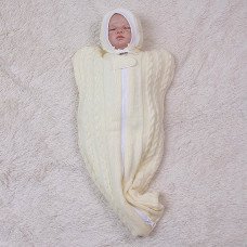 Євро пелюшка тепла в'язана Weave (айворі)
