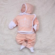 Three-piece Queen (peach)