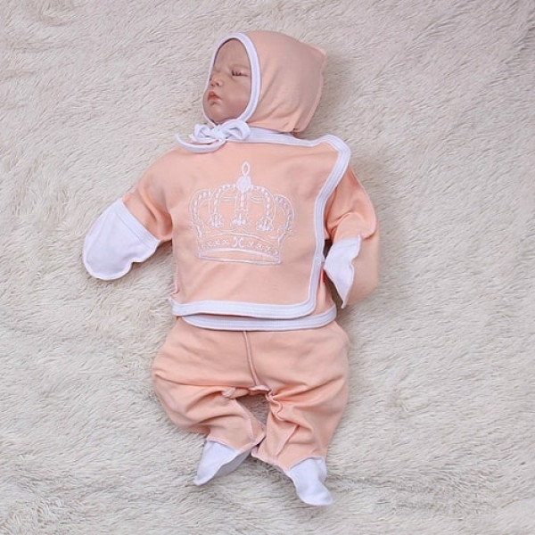 Three-piece Queen (peach)