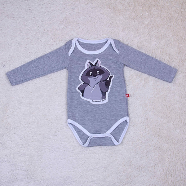 Raccoon bodysuit (grey)