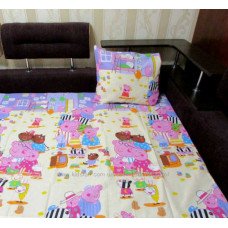 Комплект постільної білизни PEPPA FAMILY