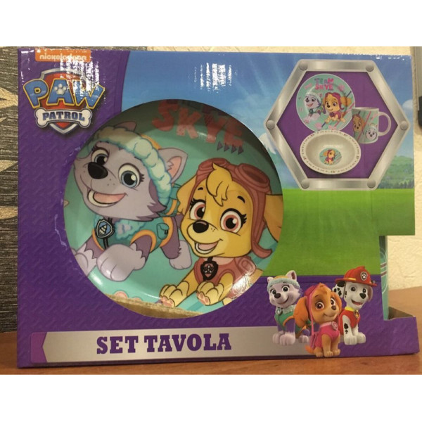 Set of children's tableware Disney paw patrol