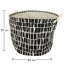 Basket for toys, laundry, storage black Pattern