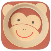 Monkey bamboo fiber plate