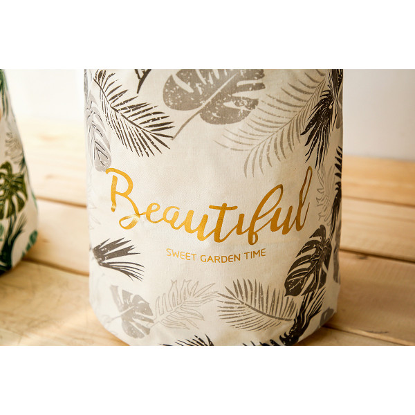 Basket for toys, laundry, storage Tropical plants