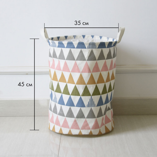 Basket for toys, laundry, storage Triangles