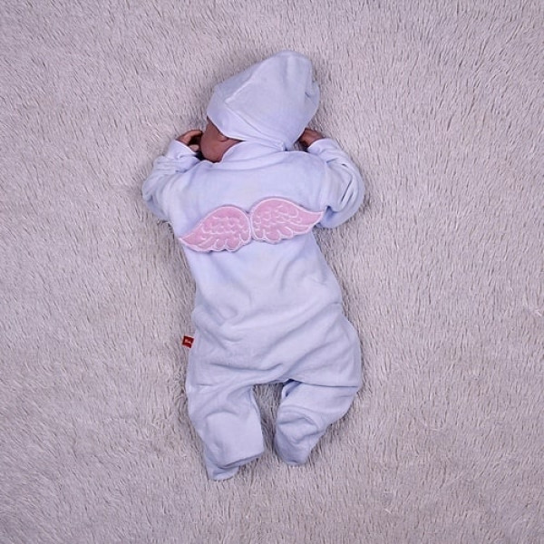 Elegant jumpsuit with pink wings