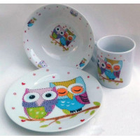 Набір дитячого посуду OWLS Інтерос 3 предмета