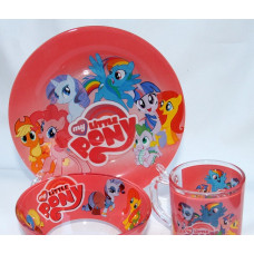 Набір дитячого посуду PONY