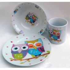 Набір дитячого посуду OWLS Інтерос 3 предмета