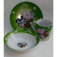 Set of children's tableware Korovka Interos 3 items