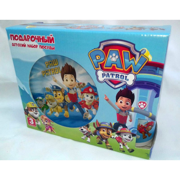 Set of children's tableware ST paw patrol 3 items