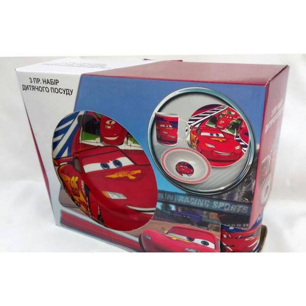 Set of children's tableware ST McQueen 3 items