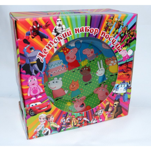Children's tableware Interos PEPPA PIG glass gift set 3 pcs