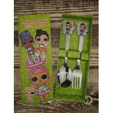 UNIQUE LOL ABCD fork and spoon set